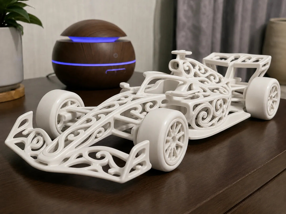 Formule 1 Voronoï : Sculpture d'Art de Course - Auto Print