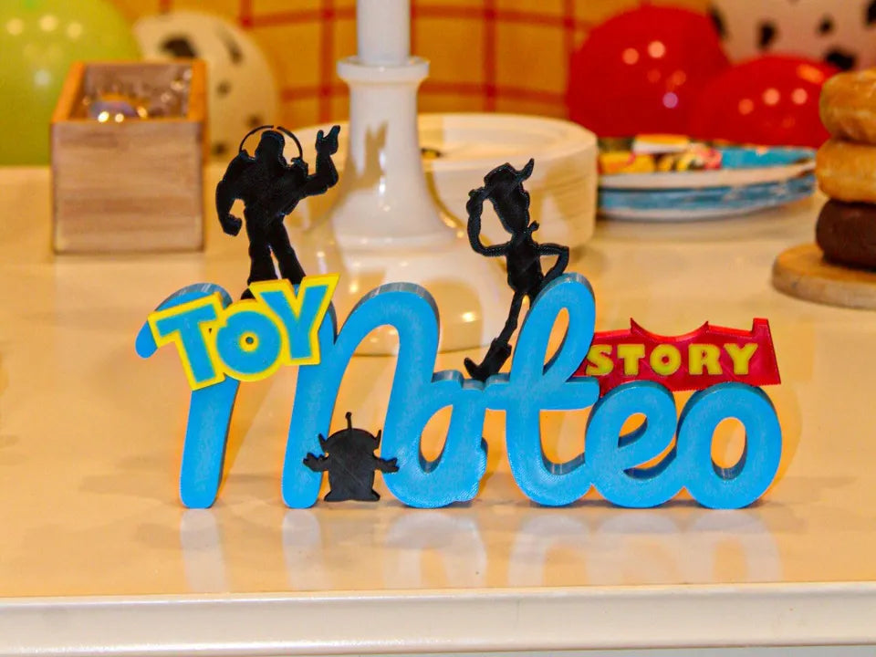 Panneau de nom personnalisé Toy Story - Cadeau Print