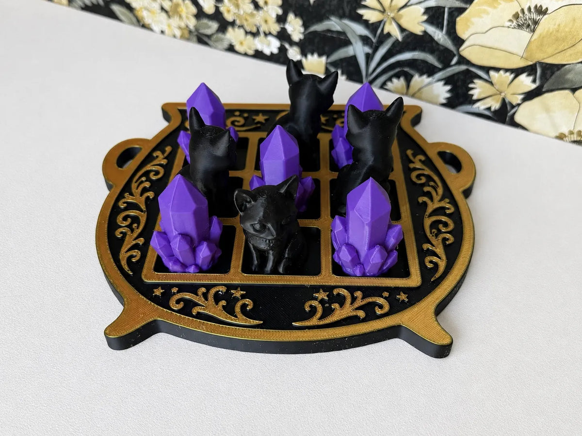 Jeu de Morpion en forme de Chaudron - Jeux Print