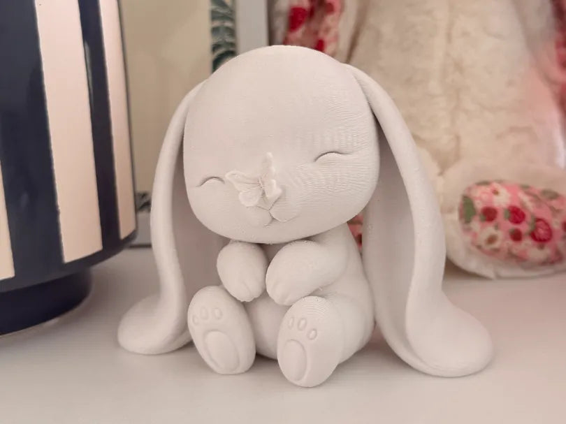Lapin Baiser de Papillon – Jolie Décoration de Chambre d'Enfant - Bébé Print