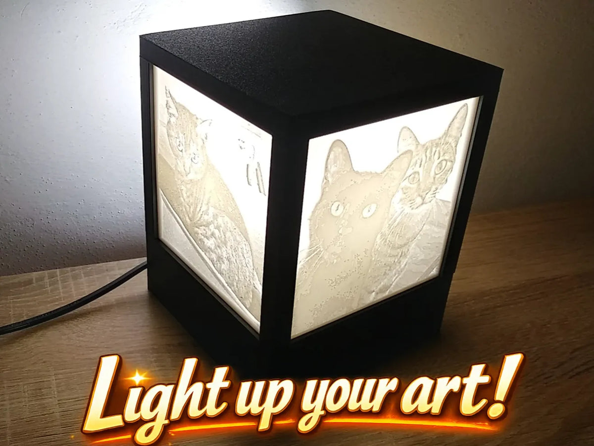 Boîte pour Lithophanes à 4 faces - Lumière Print