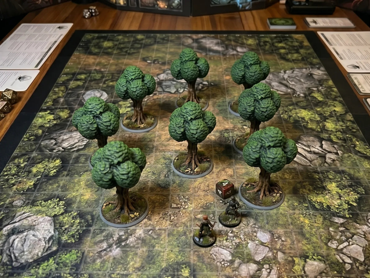 Terrain miniature d'arbre rond DnD - Jeux Print