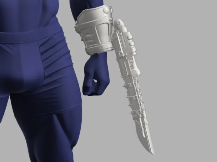 Armure de bras du Slayer Doomblade portable à l'échelle 1:1 - Cosplay Print